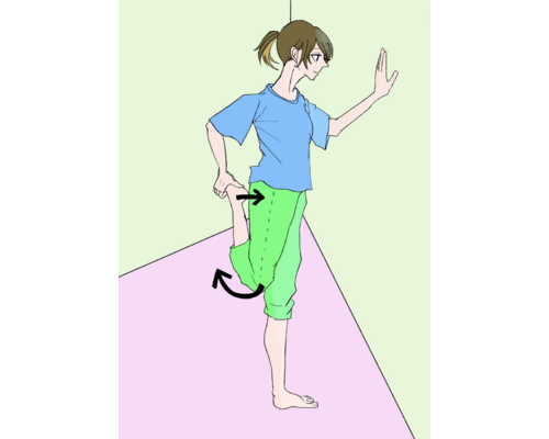 クアド　四頭筋　ストレッチ