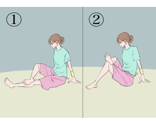 大殿筋　ストレッチ