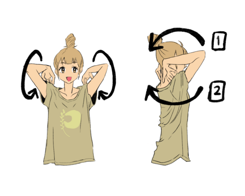肩回し　肩　運動