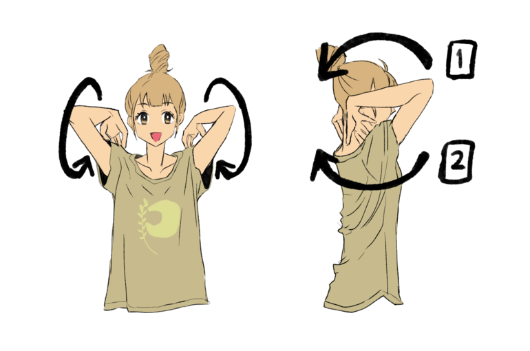 肩回し　肩　運動
